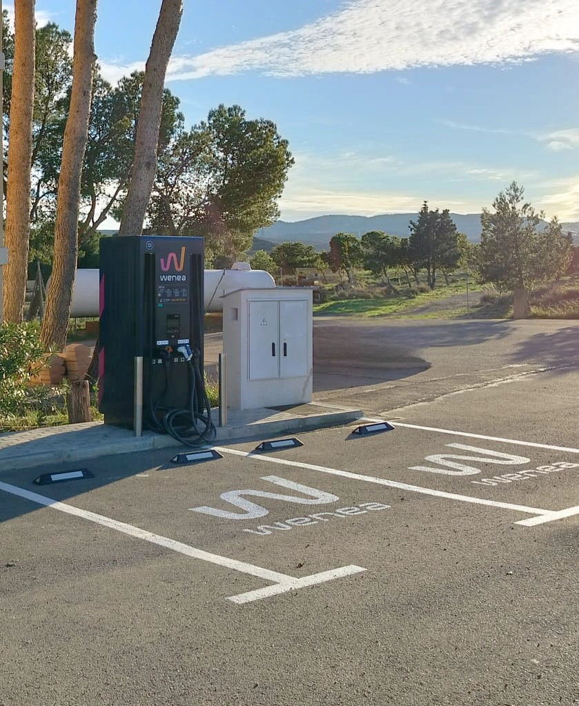Estación de carga Wenea en Zaragoza