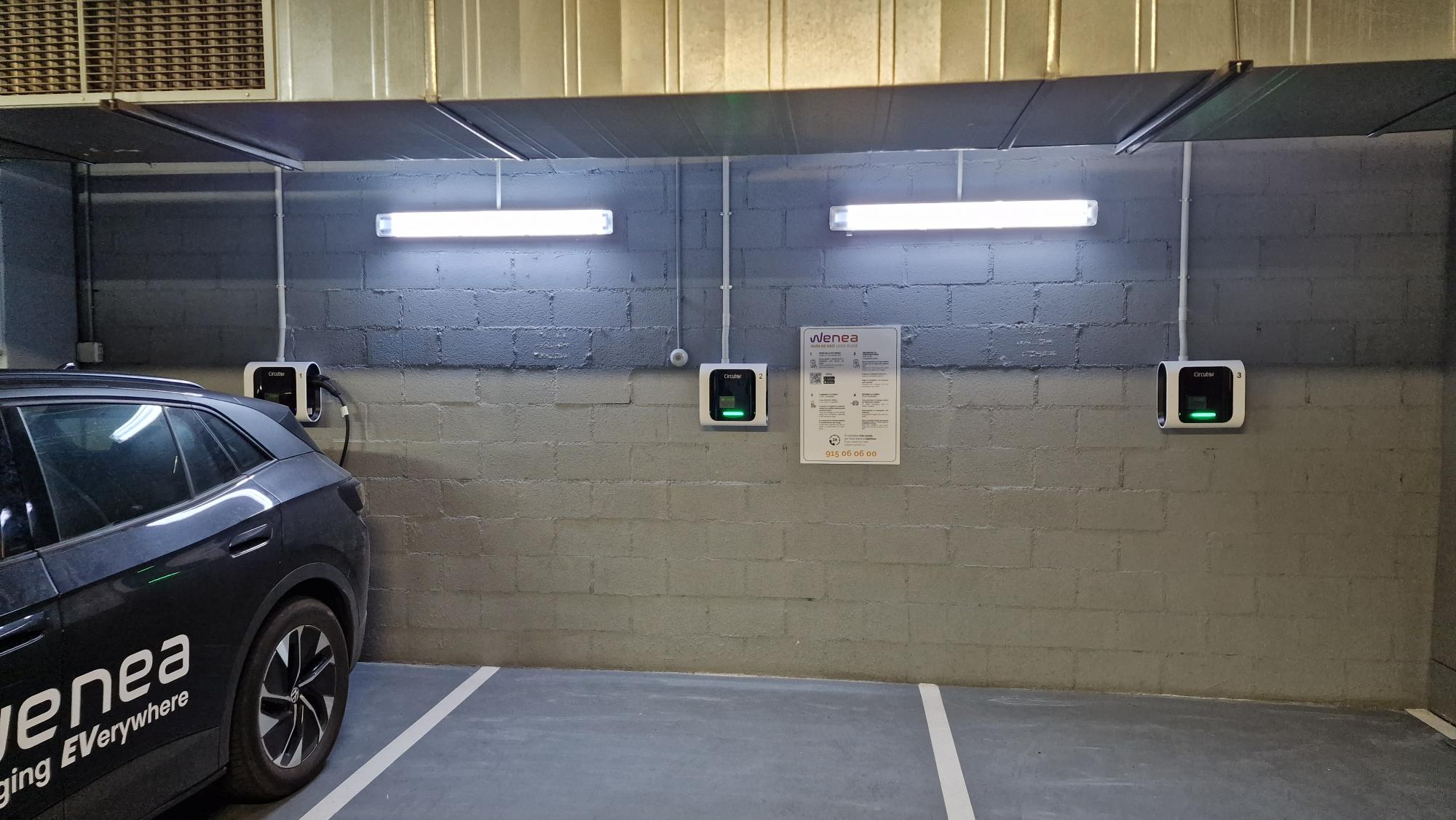 Estación de carga Wenea en Pozuelo de Alarcón