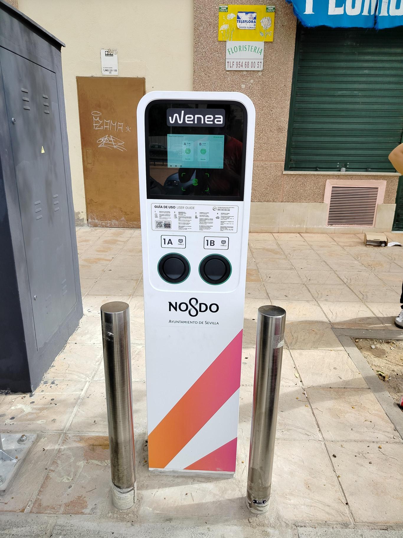 Estación de carga Wenea en Sevilla