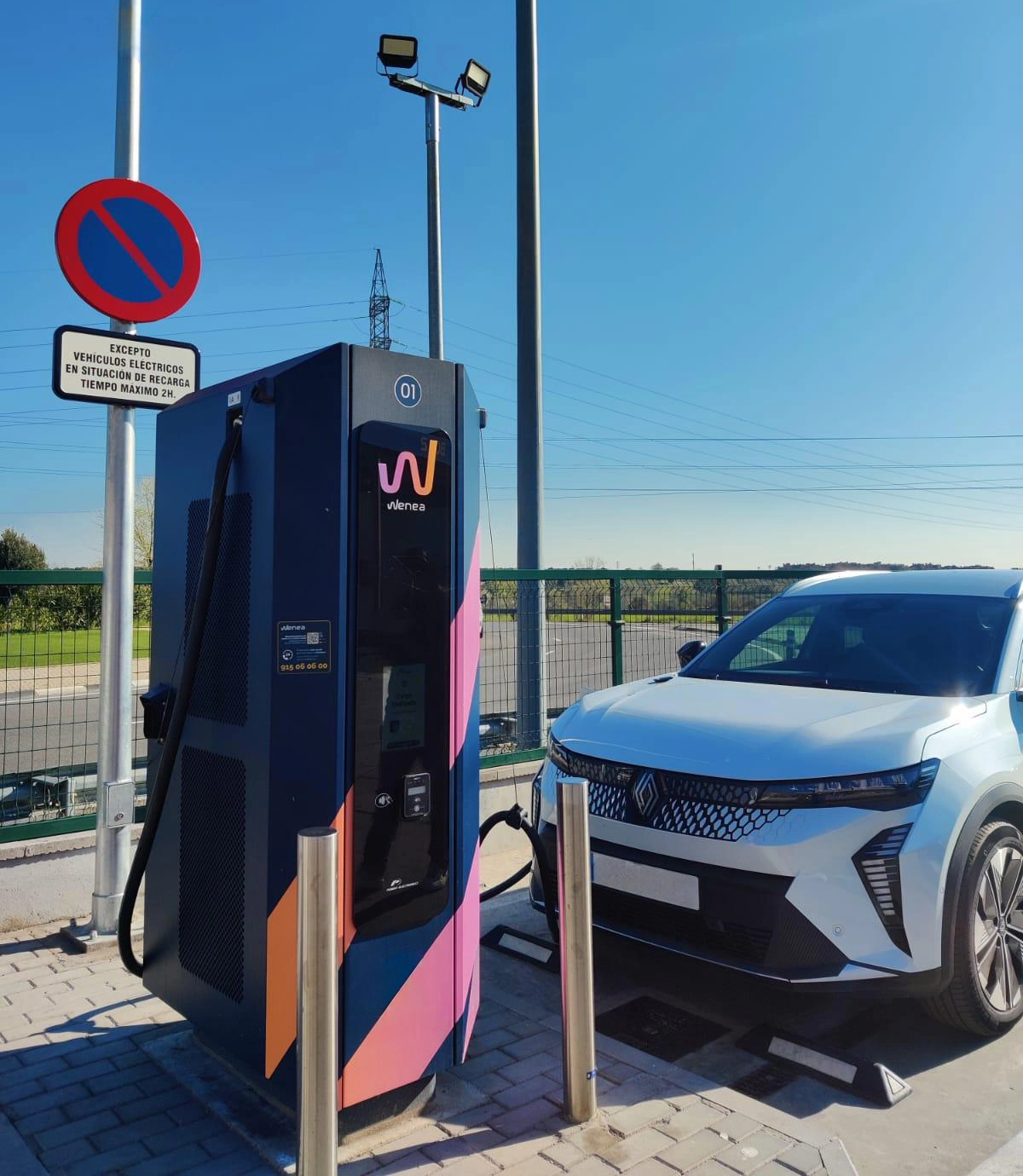 Estación de carga Wenea en Leganés