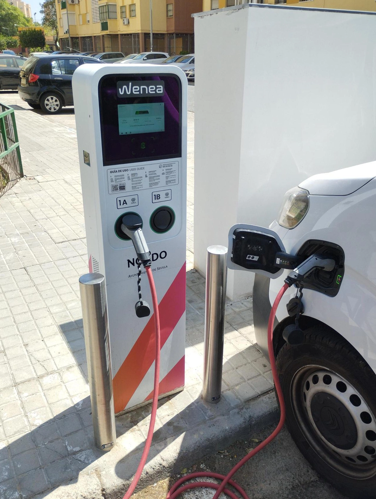 Estación de carga Wenea en Sevilla