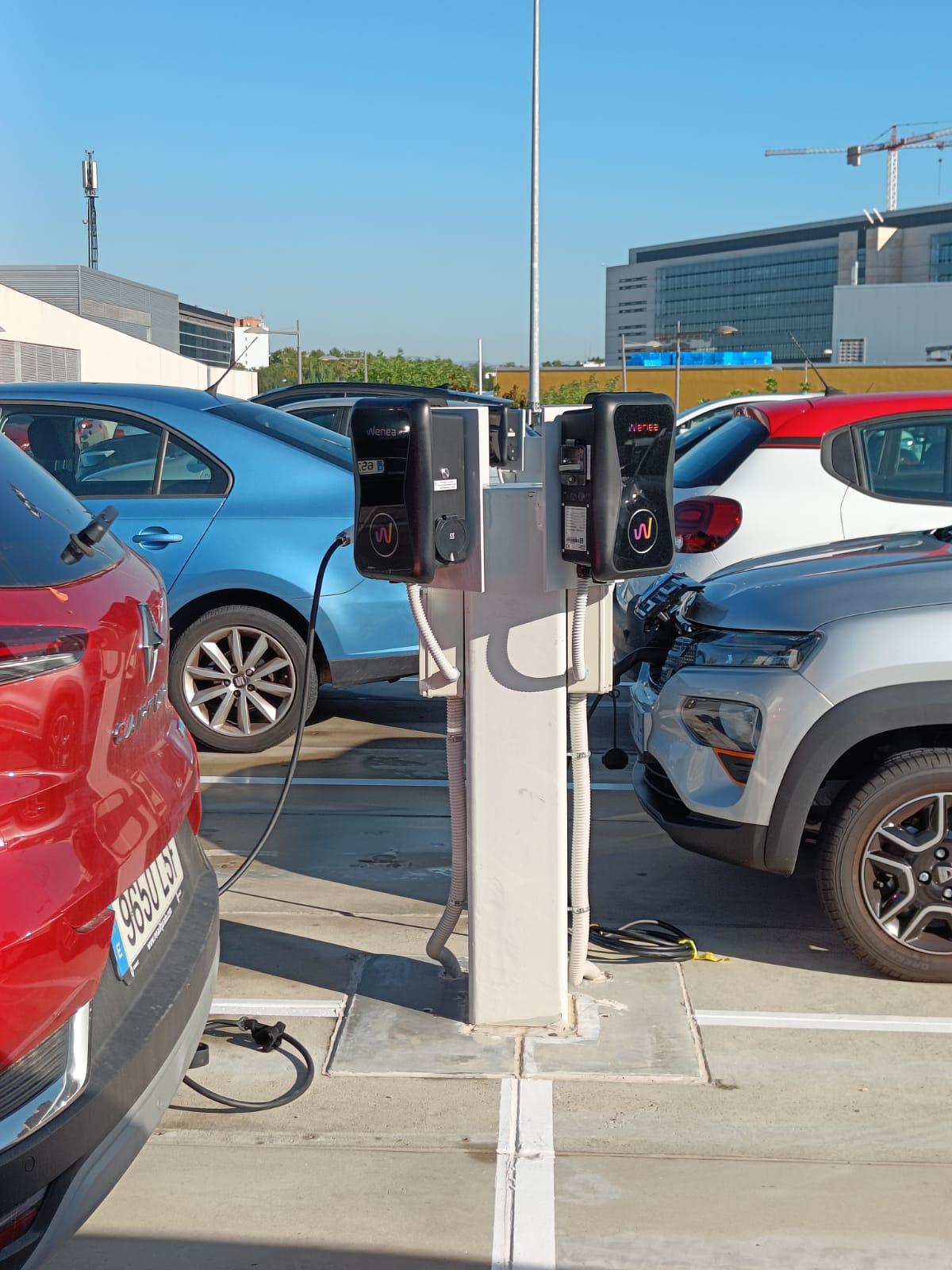 Estación de carga Wenea en Madrid