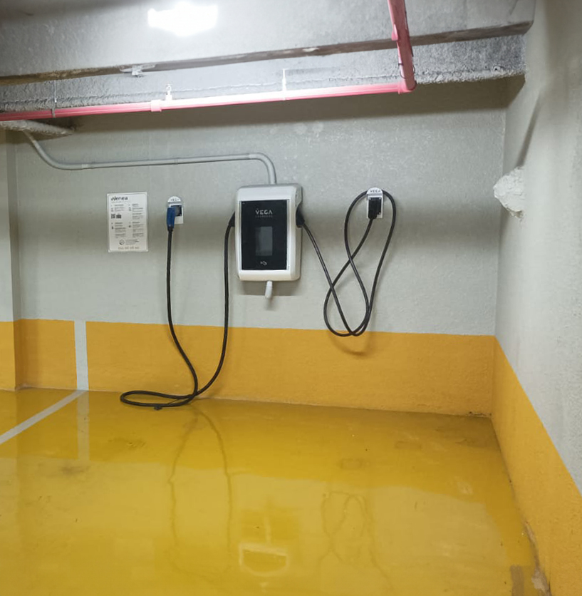 Estación de carga Wenea en Madrid