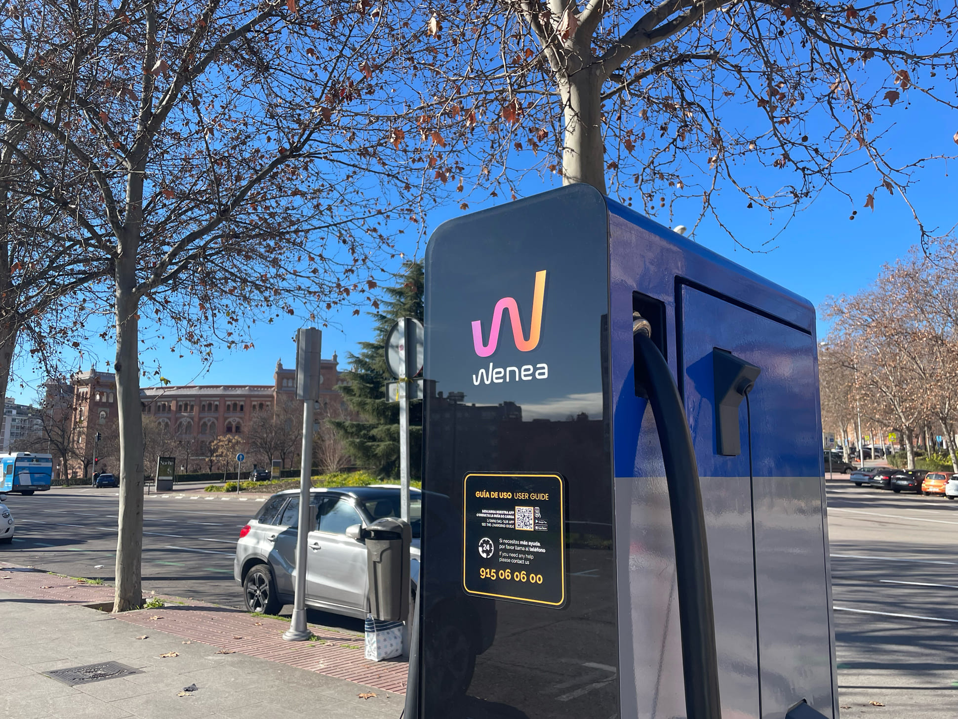 Estación de carga Wenea en Madrid