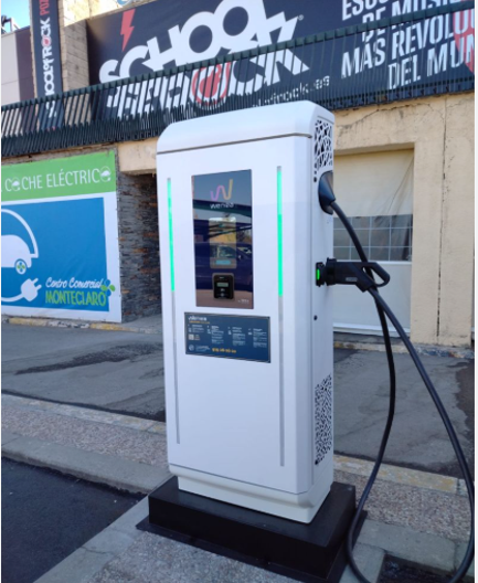 Estación de carga Wenea en Madrid