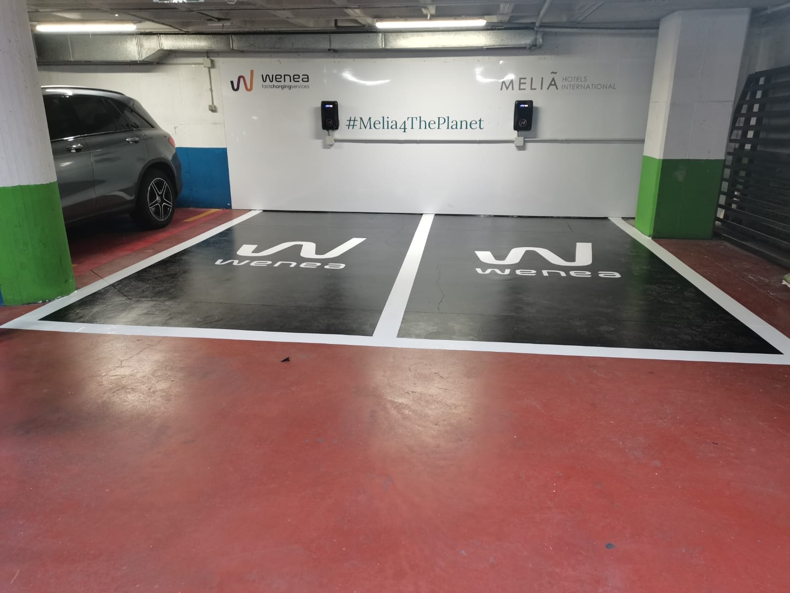 Estación de carga Wenea en Madrid