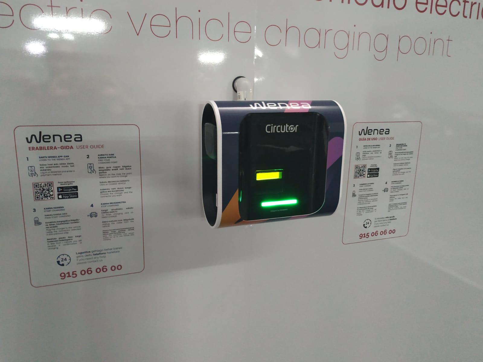 Estación de carga Wenea en Bilbao