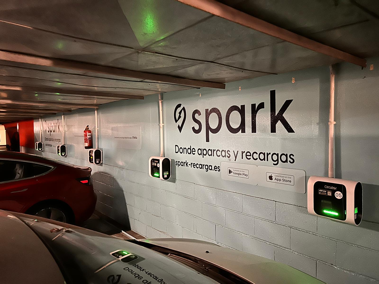 Estación de carga Wenea en Sevilla