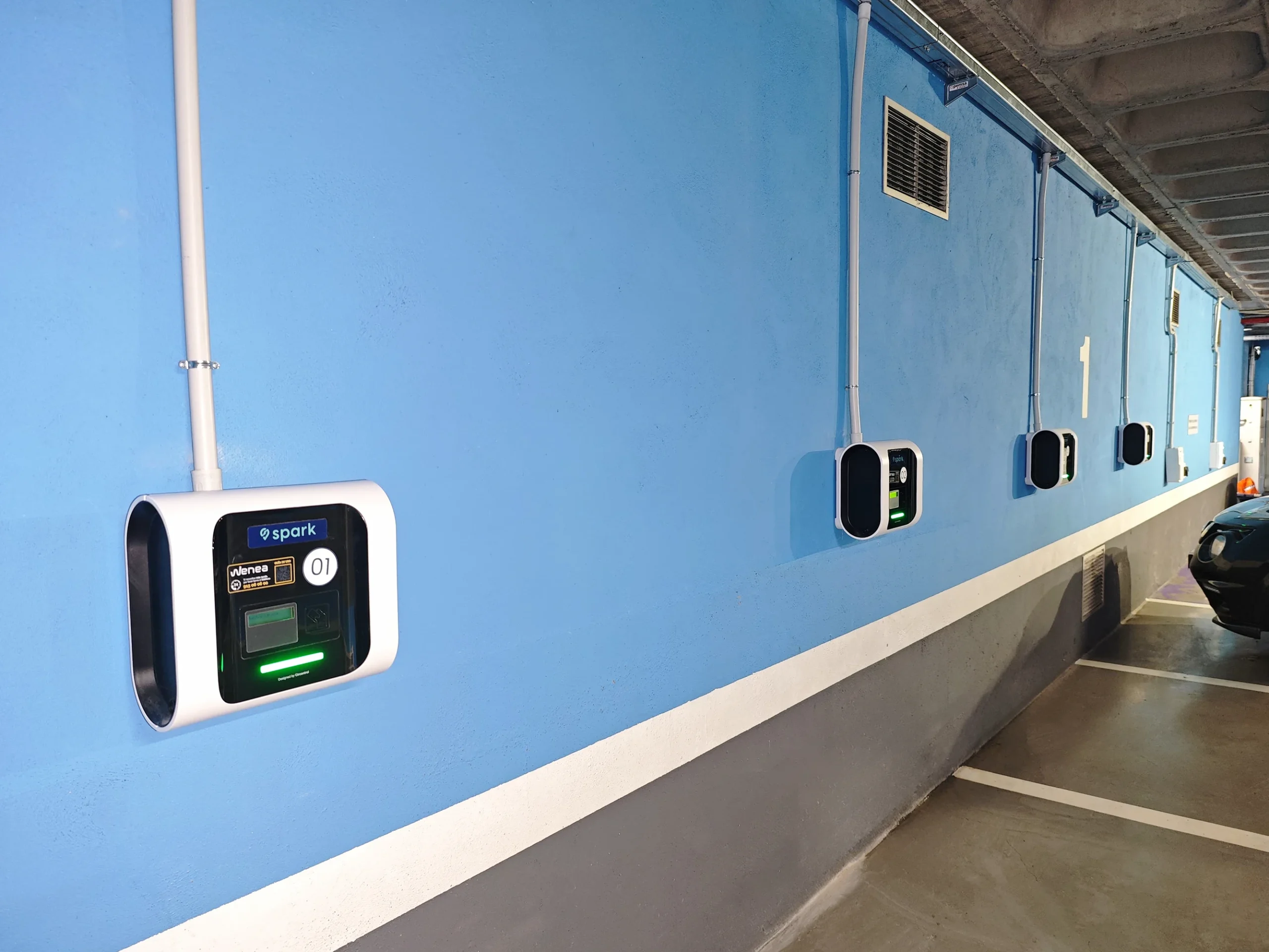 Estación de carga Wenea en Baiona